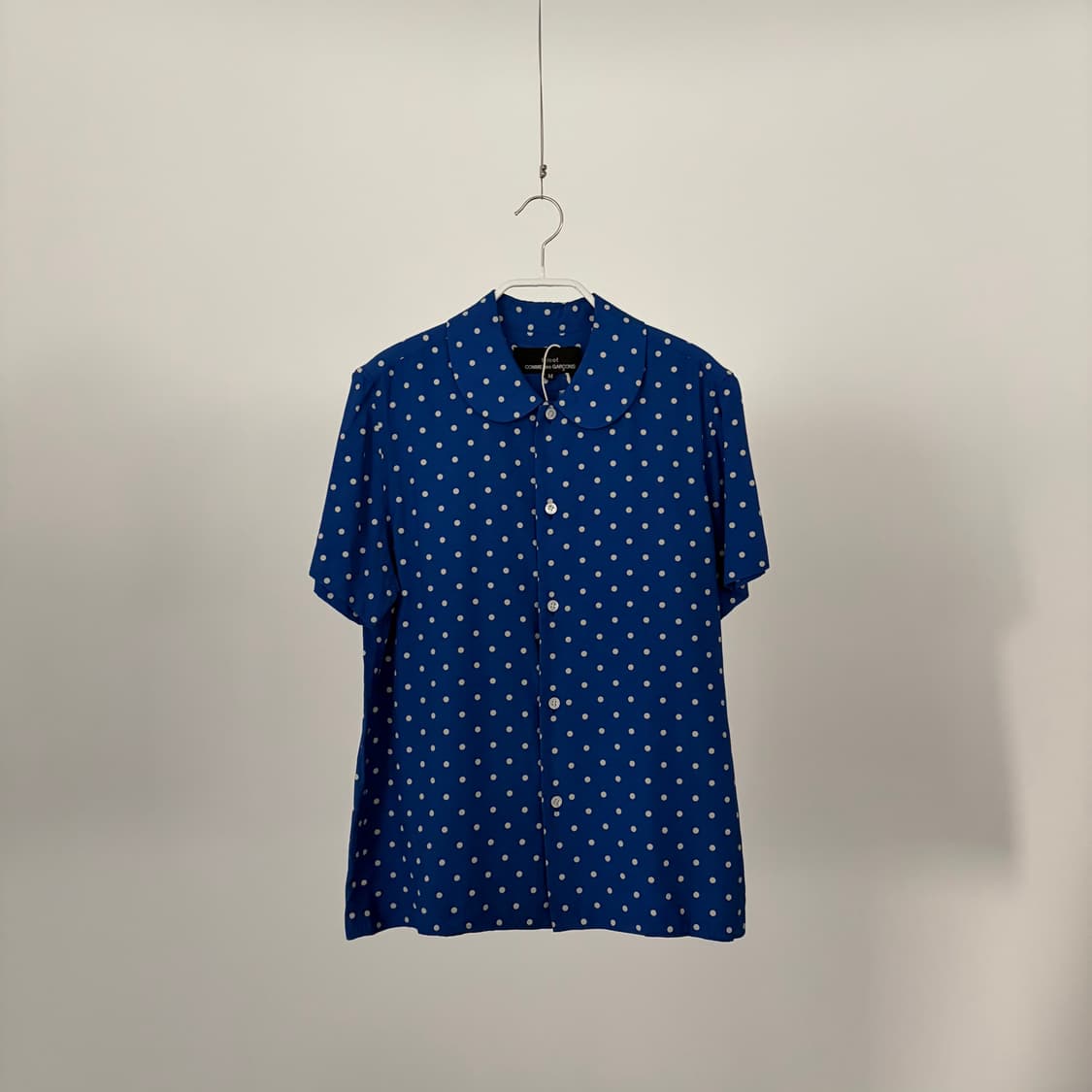 Polka Dot Round Collar Blouse 상품이미지1