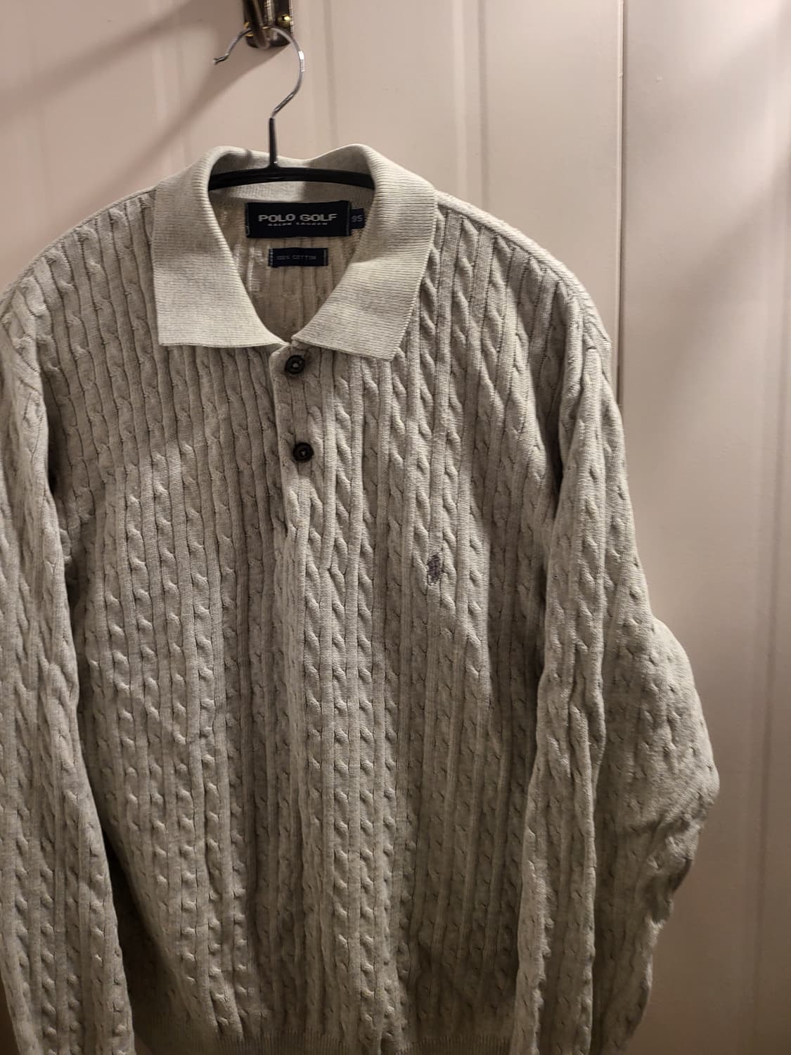 [95]폴로 골프 랄프로렌 케이블 니트 그레이 상품이미지1