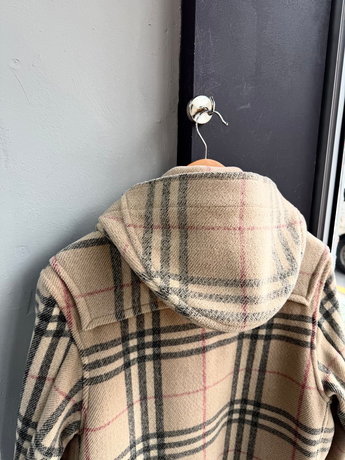 UK48/ 버버리 스페셜리티 노바체크 후디드 떡볶이 코트 상품이미지7