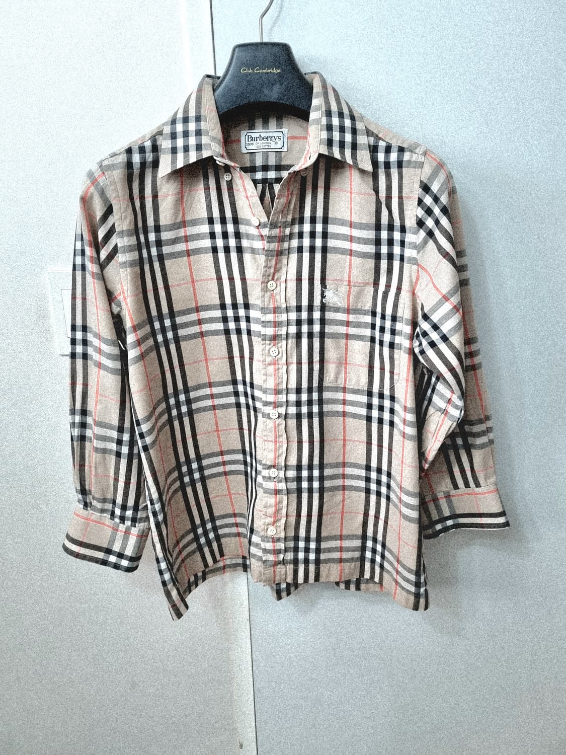 버버리 정품 체크남방 66사이즈 상품이미지1