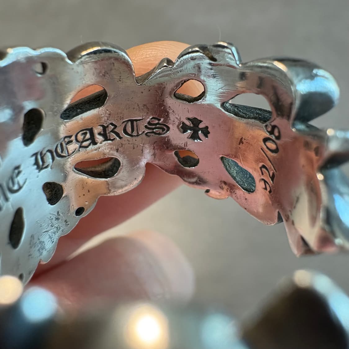 크롬하츠 더블 플로랄 링 us 10.5 반지 상품이미지4