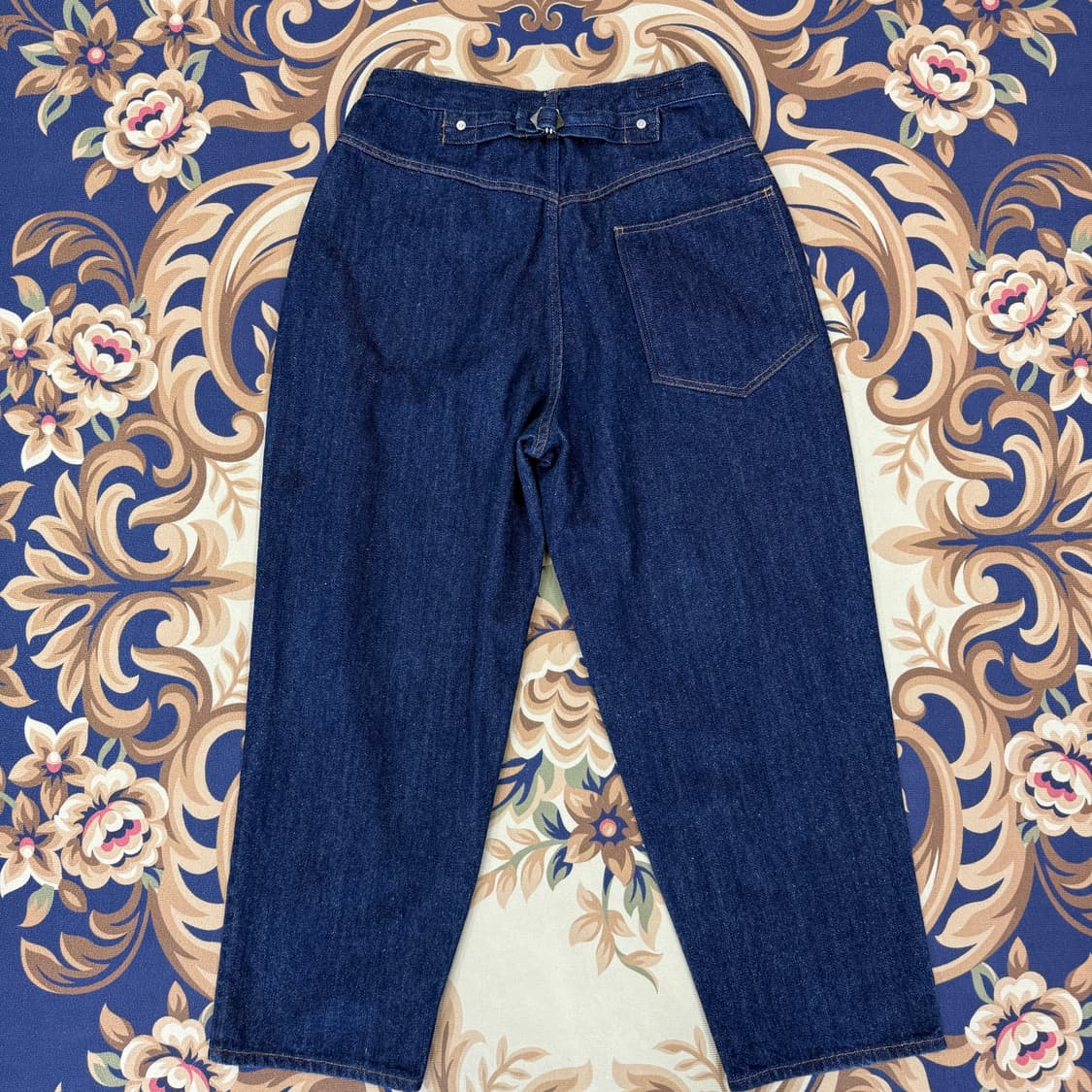 (M)스웰맙SWELLMOB 원턱 신치백 데님팬츠 상품이미지6