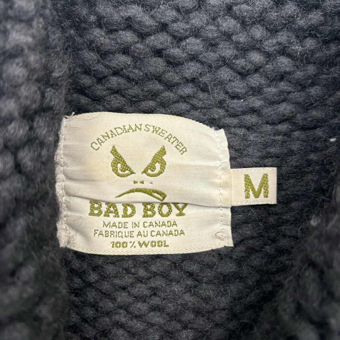 90s 배드보이 헤비 울 코위챤 M 상품이미지8