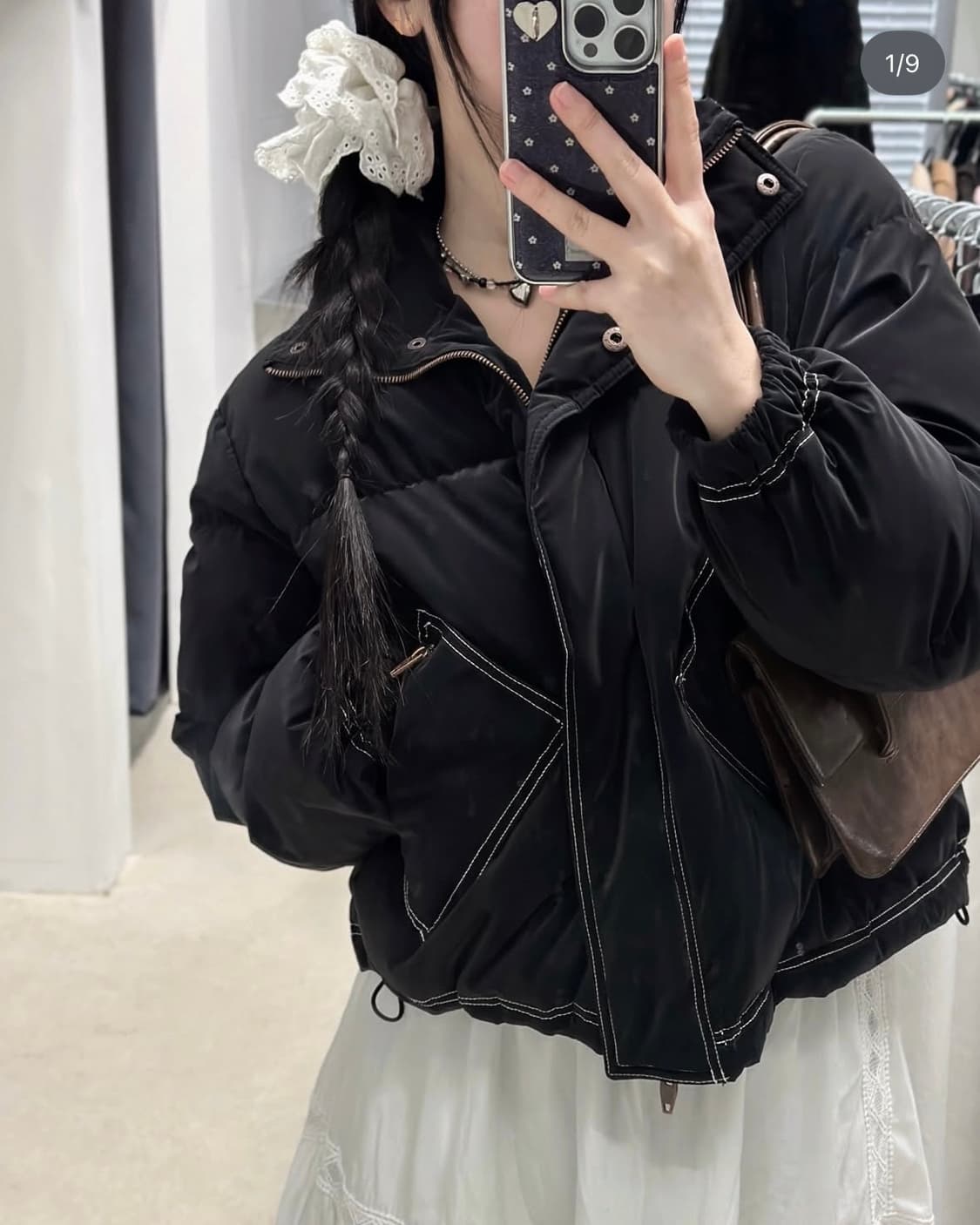 마뗑킴 스티치 코팅 다운 점퍼 상품이미지7