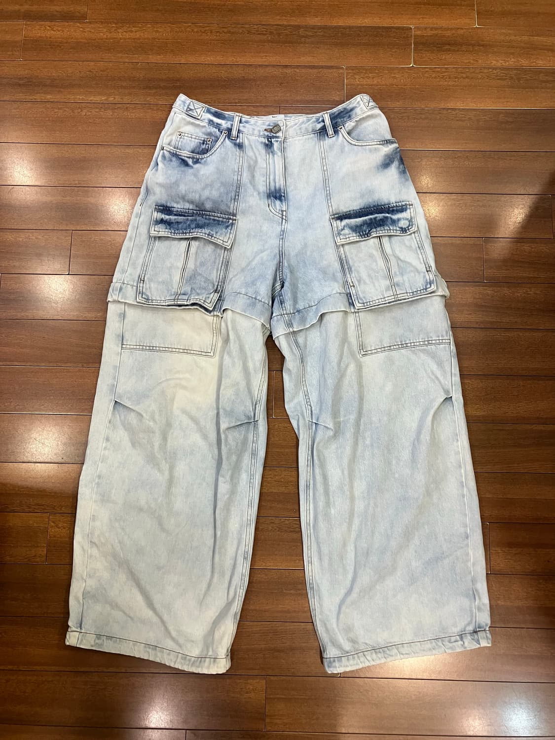 준지 투웨이 멀티카고 데님팬츠 40size 상품이미지1