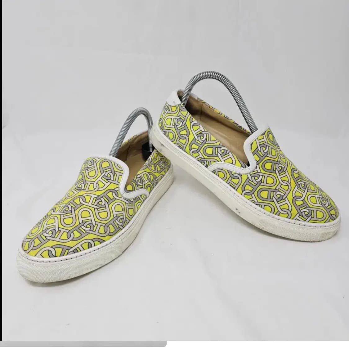 정품 에르메스 옐로우 패턴 슬립온 40 상품이미지3