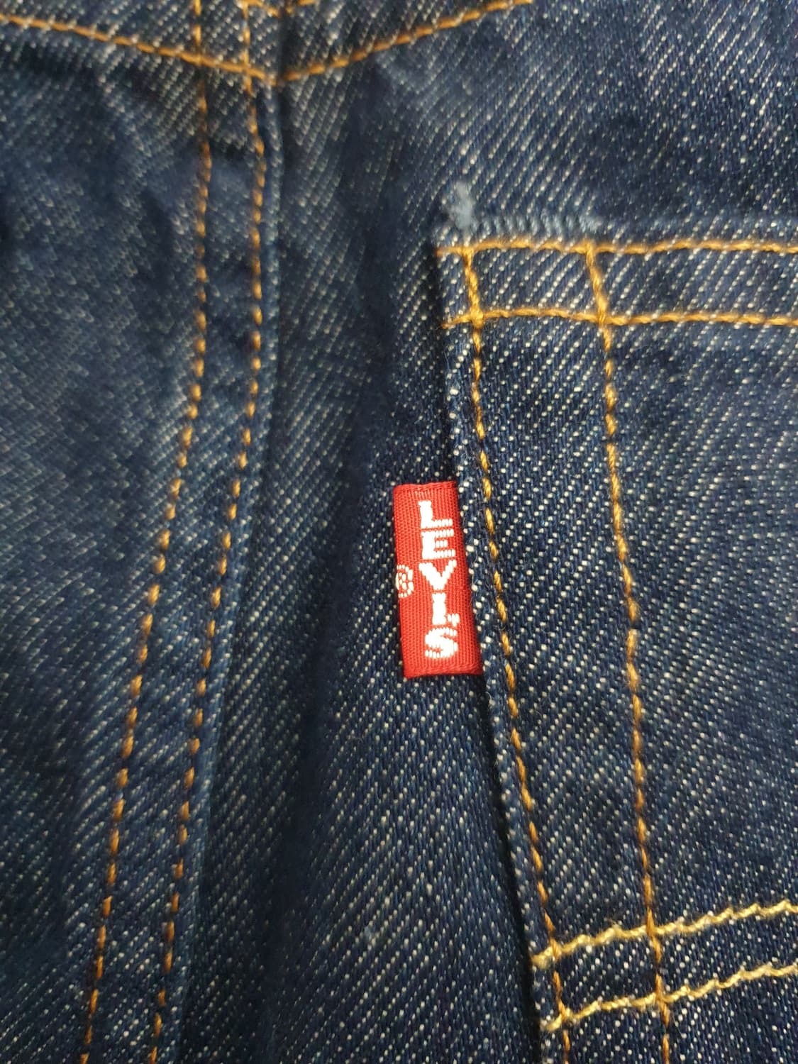 리바이스 슬릿 데님 스커트 블루 W24 💙🪡 상품이미지5