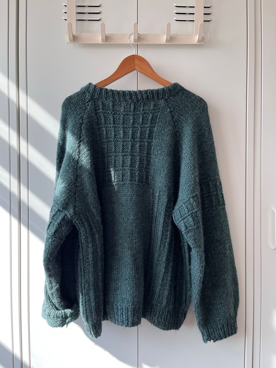 Yliko 그린 헤비 울 라운드 오버핏 니트 상품이미지10