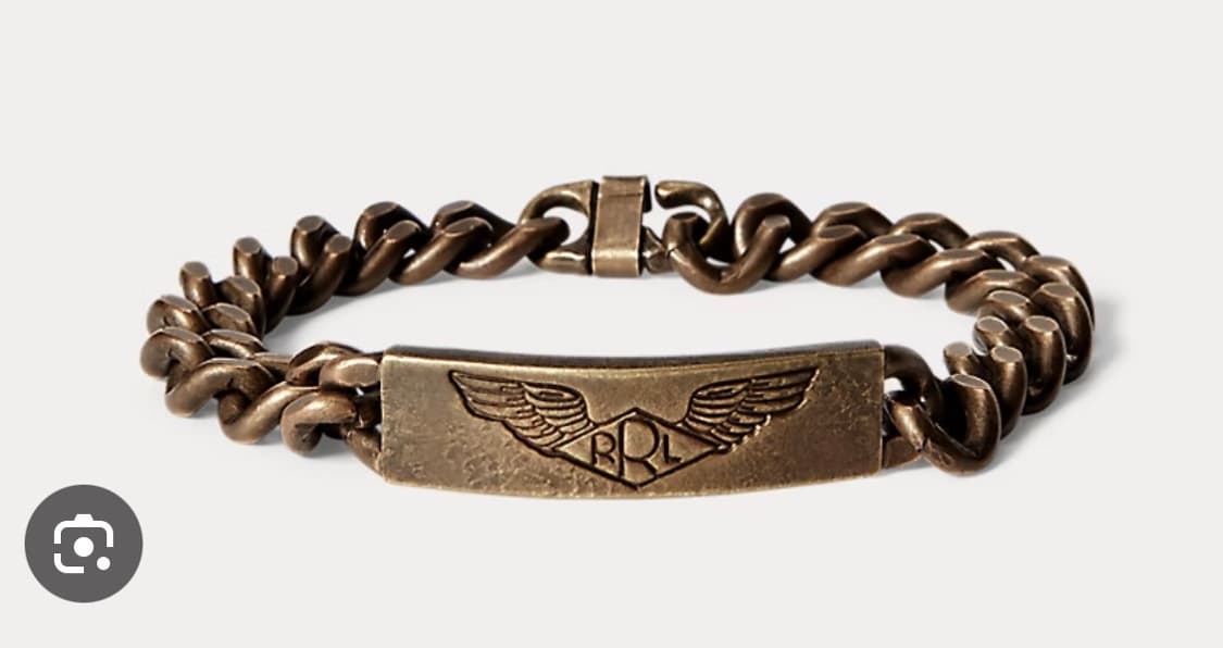 RRL 더블알엘 브라스 아이디 팔찌 상품이미지1