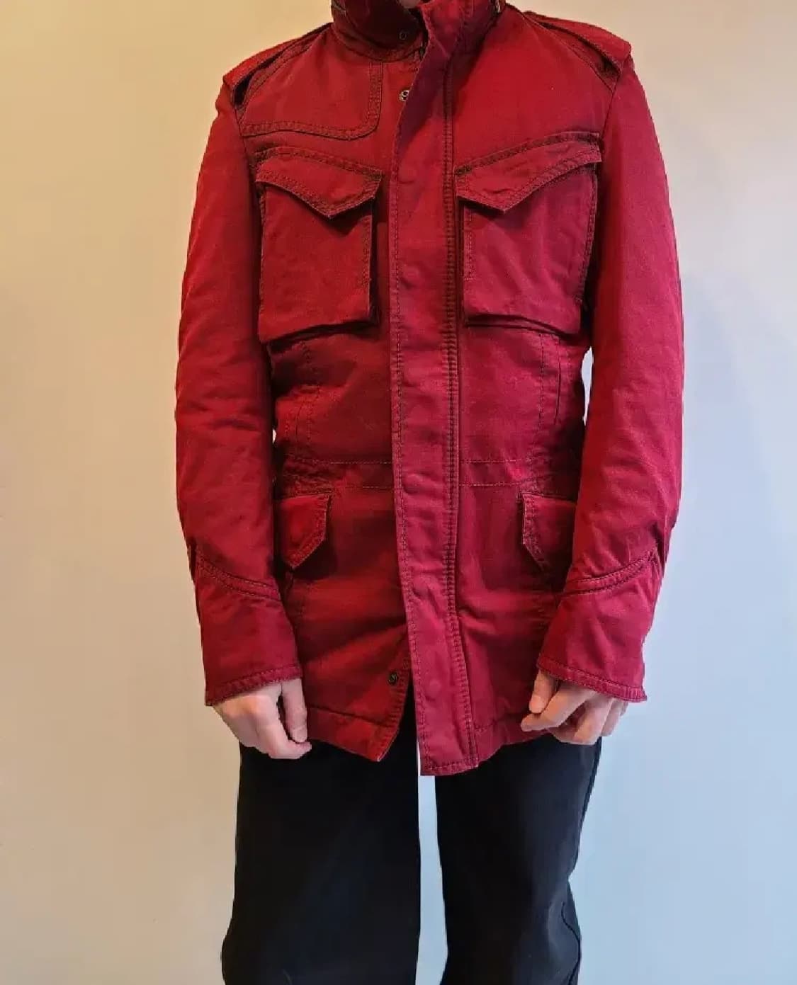 troiso japan 레드 가먼트다잉 필드 재킷 상품이미지1