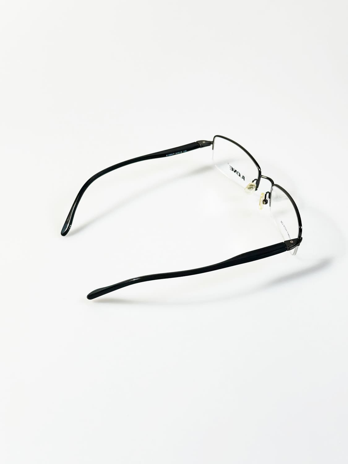 A.ONE 반무테 스퀘어 메탈 프레임 빈티지 안경 상품이미지4