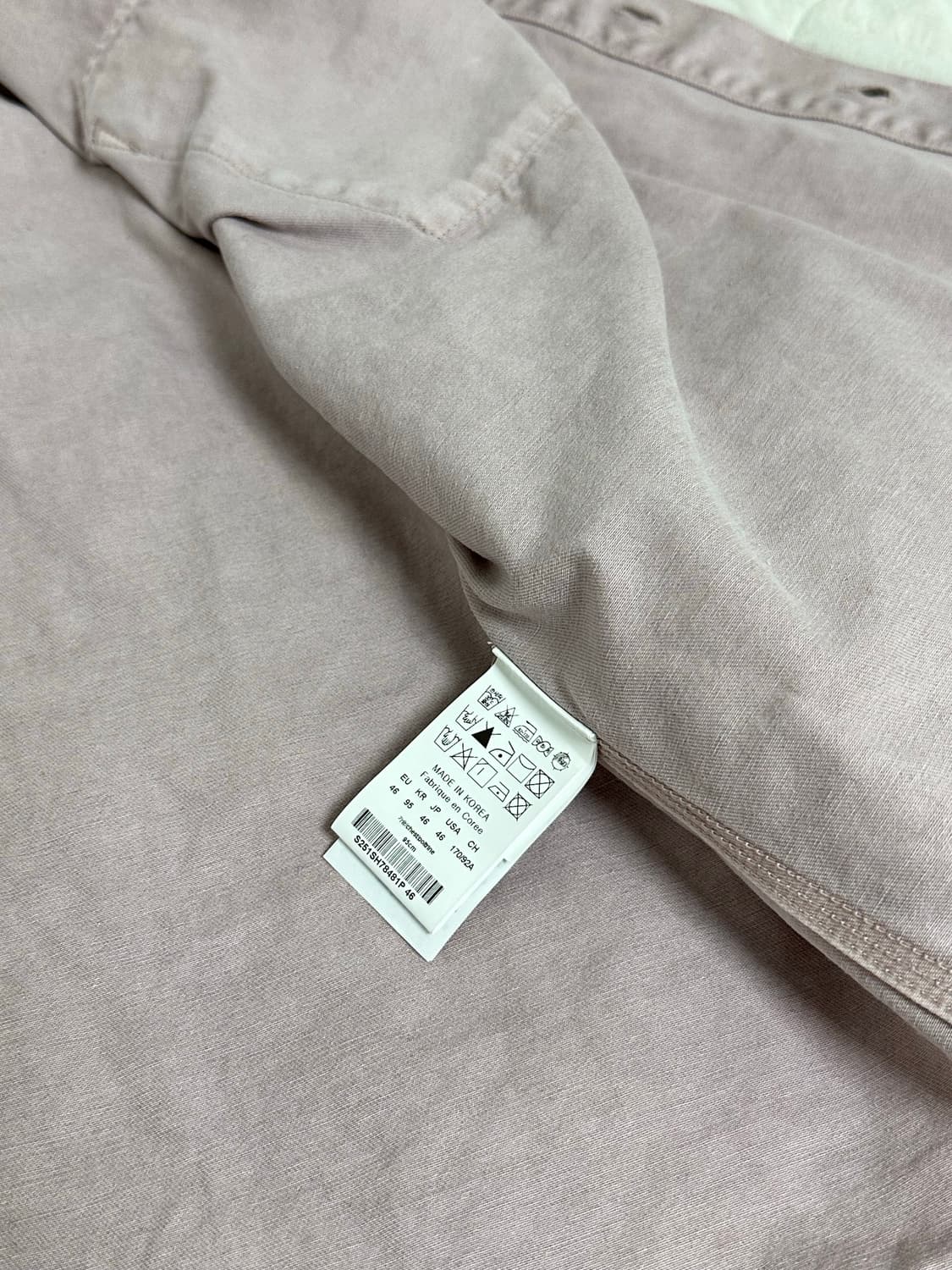 솔리드옴므 워싱 데님  셔츠 트리커 자켓 라지 상품이미지7