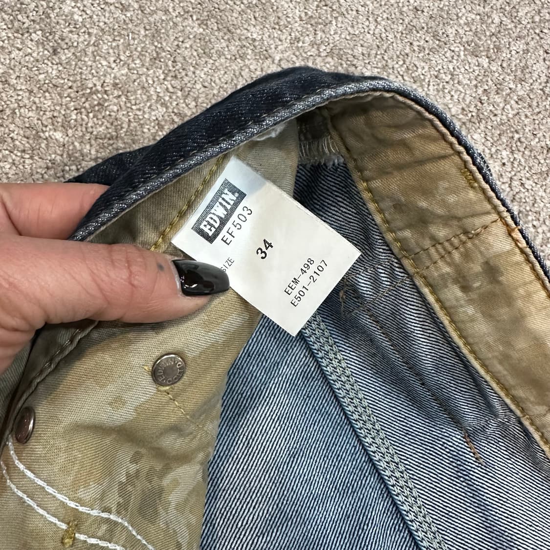 에드윈503 이펑션 엔지니어드 데님 팬츠(34) 상품이미지4