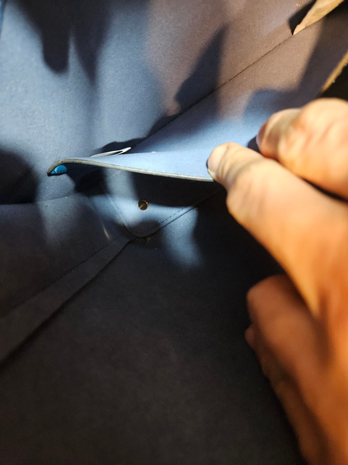 상태최상)MCM 네이비 가죽 가방 상품이미지7