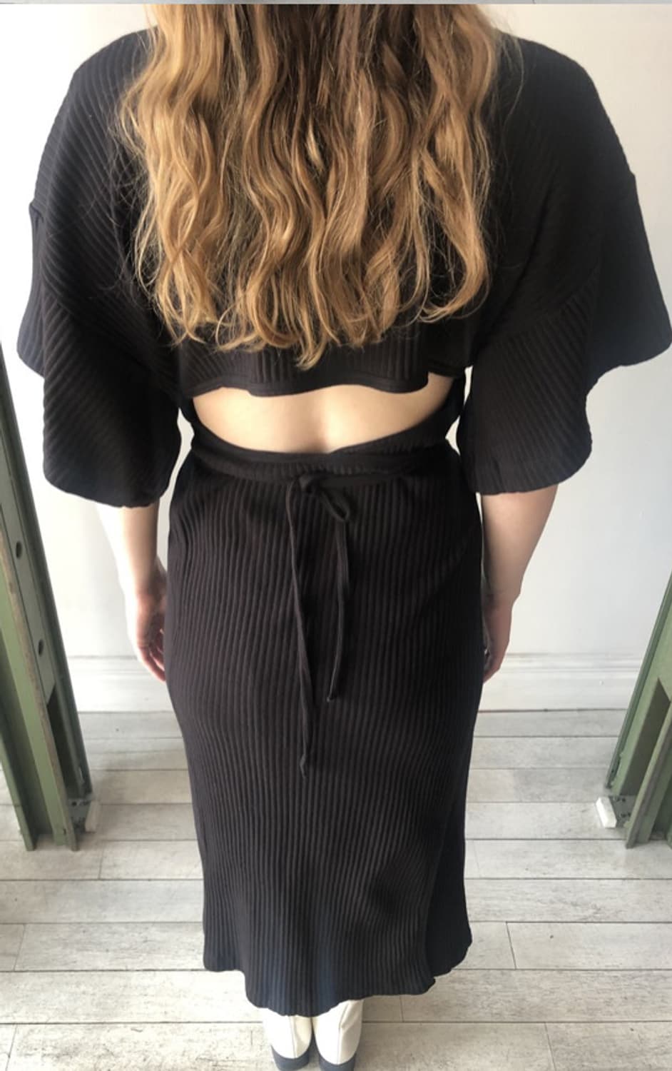 베이스레인지 Baserange Clair Dress  Black/S 상품이미지6