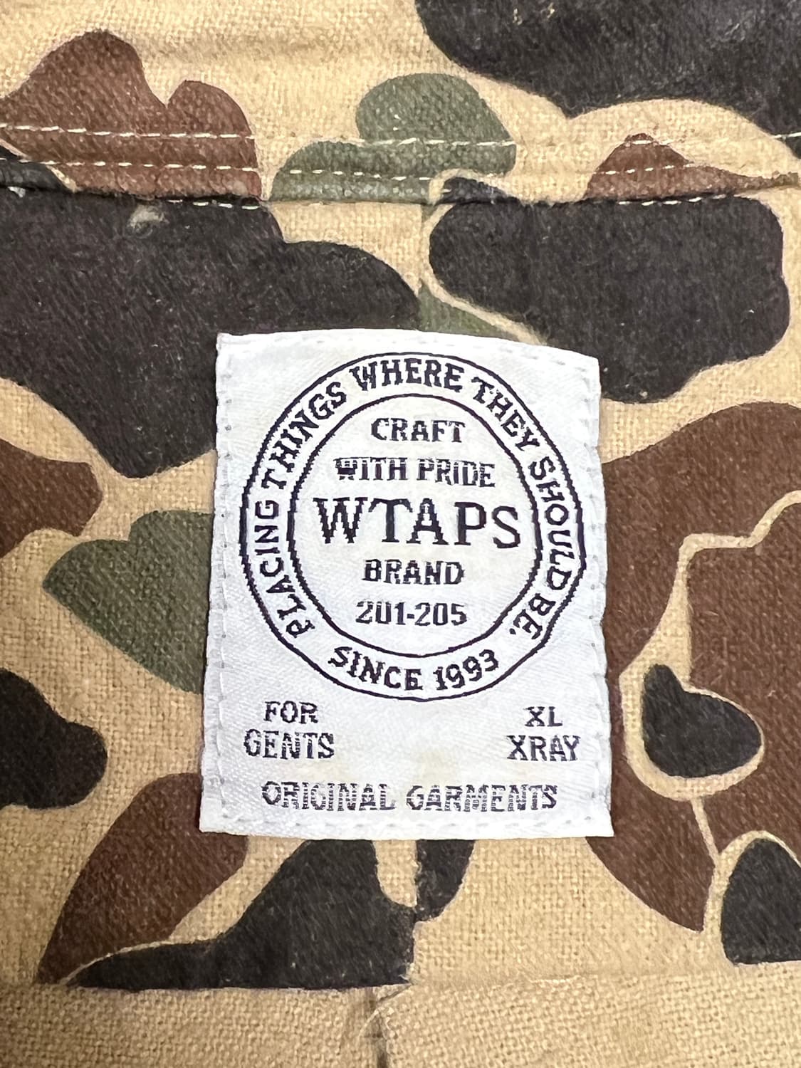 [XL] WTAPS 카모플라쥬 밀리터리 셔츠 상품이미지4