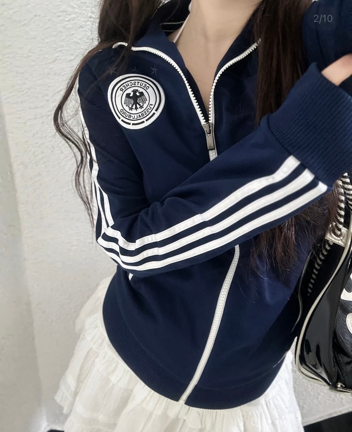 아디다스 삼선 네이비 저지 상품이미지2