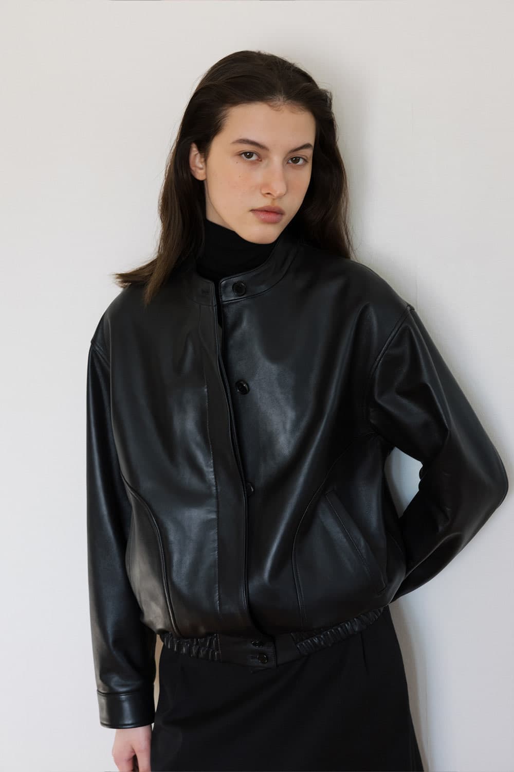 수아마르 모른 레더자켓 스몰 새상품 상품이미지2