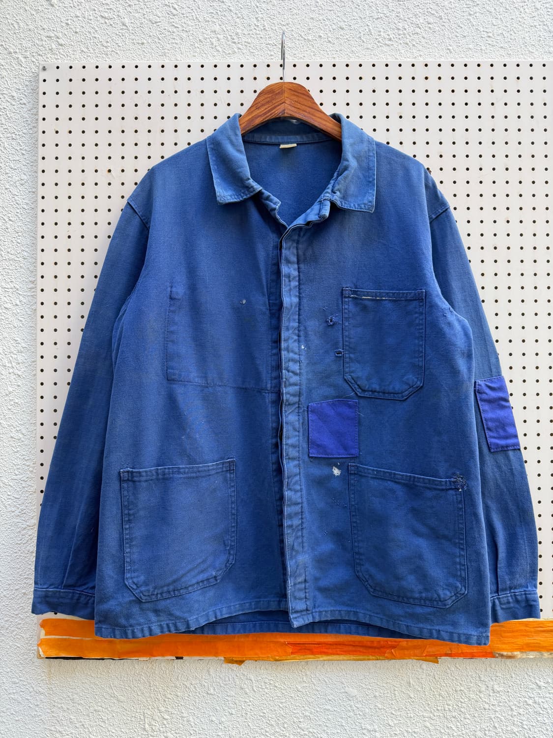 FADED WASHED PATCHWORK 페이드 패치워크 프렌치워크자켓 상품이미지1