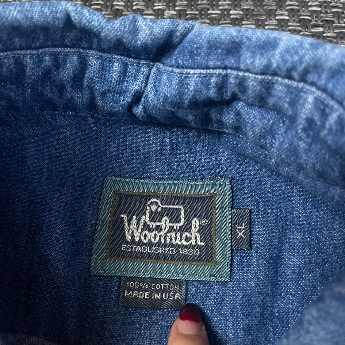 울리치 중청 투포켓 데님 긴팔 셔츠 XL 상품이미지4