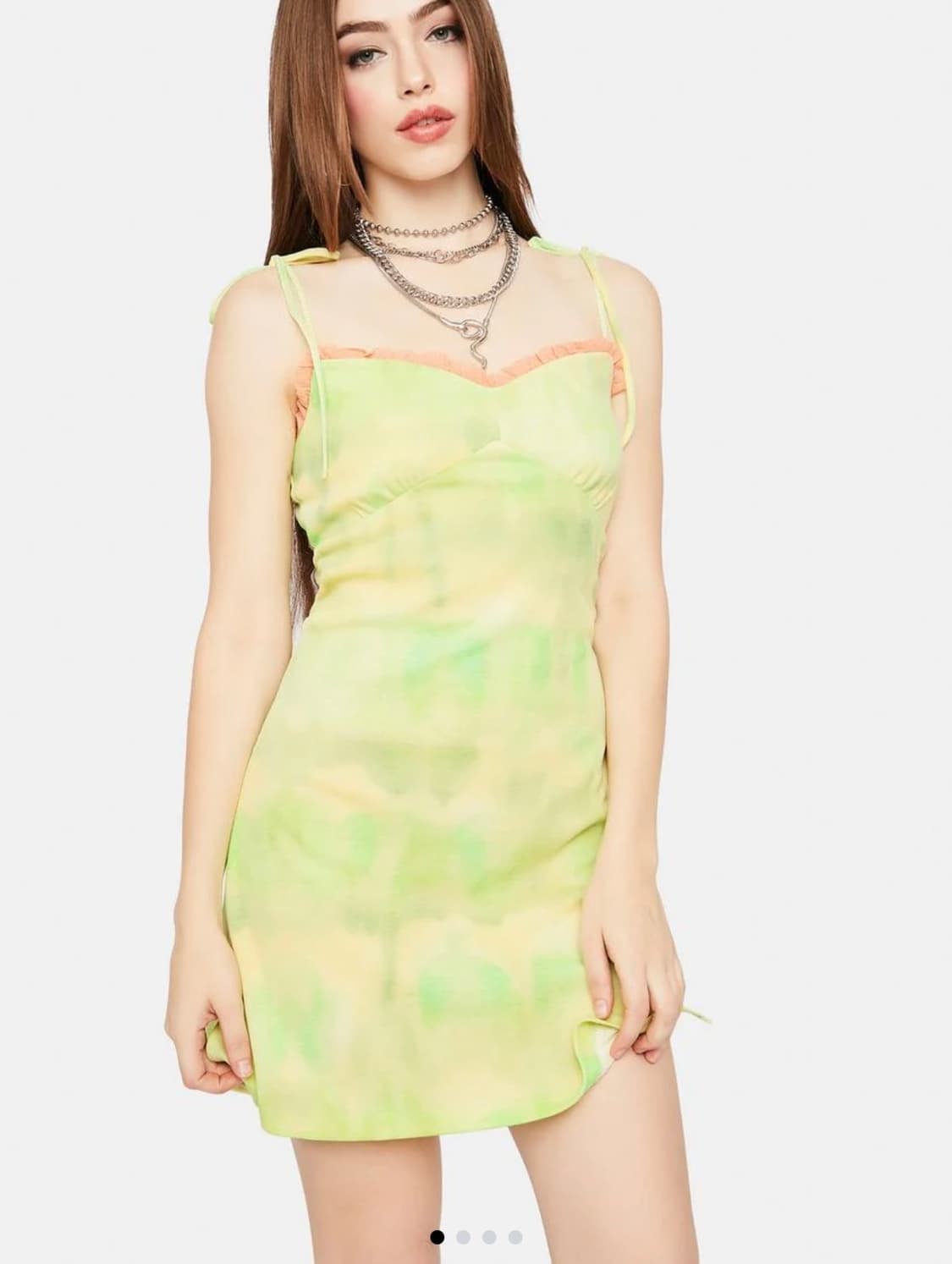 expired girl 익스파이어드걸 라임 오로라 드레스 상품이미지1