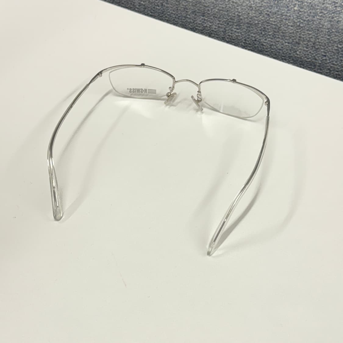 KSWISS 긱시크 실버 반무테 안경 상품이미지5