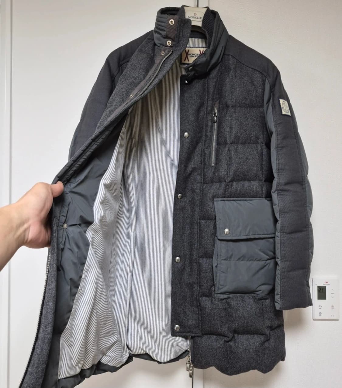 몽클레어 최고가 라인 감마블루 롱패딩자켓 상품이미지4