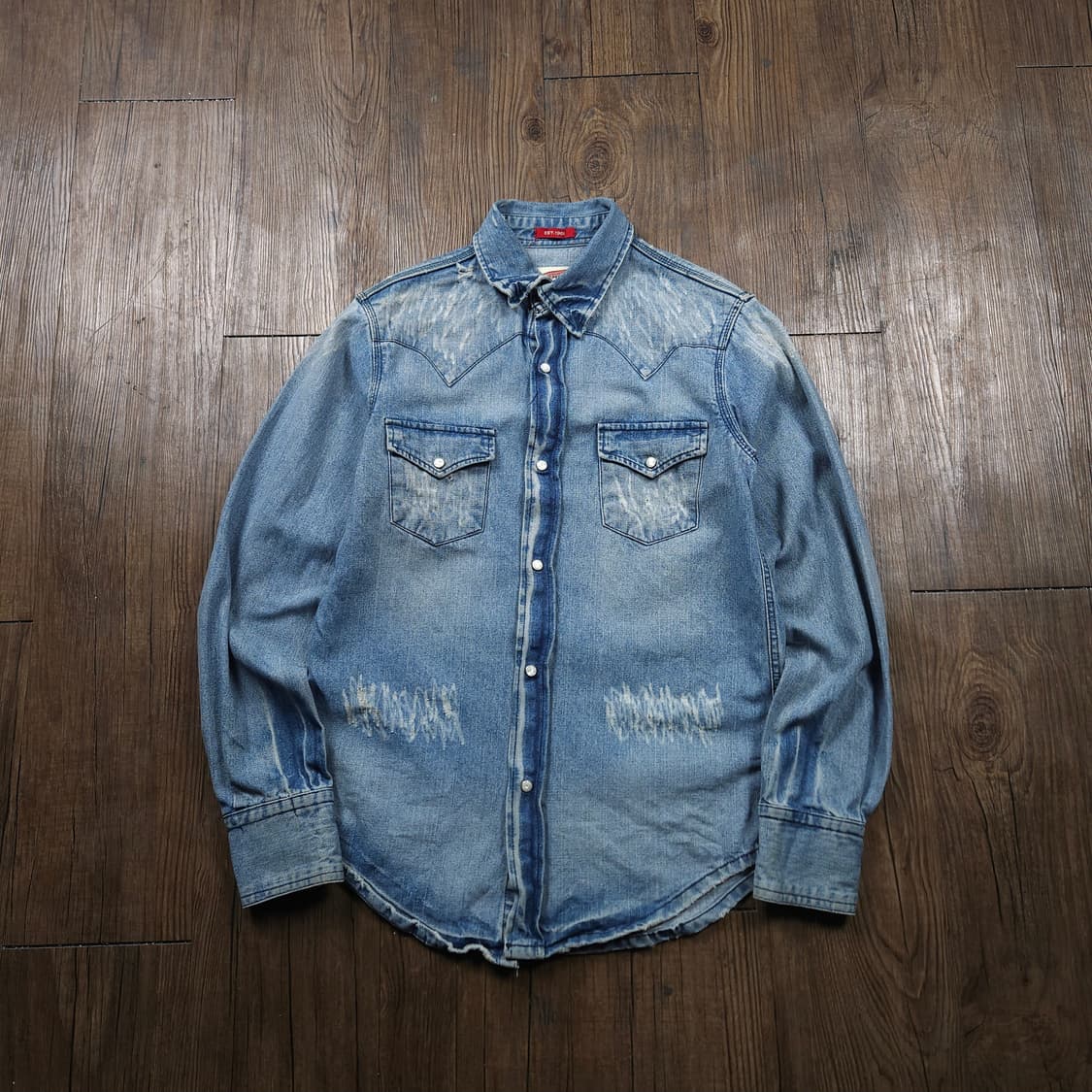 레드윙 USA 빈티지 퍼티그 웨스턴 데님 셔츠 상품이미지1
