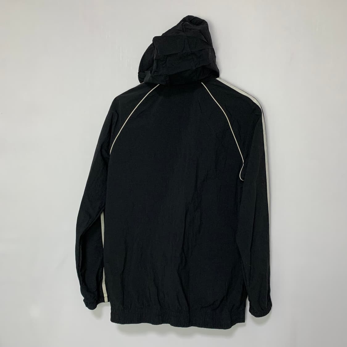 아디다스 삼선 트랙탑 바람막이 후드 투웨이 지퍼 자켓 블랙 상품이미지10