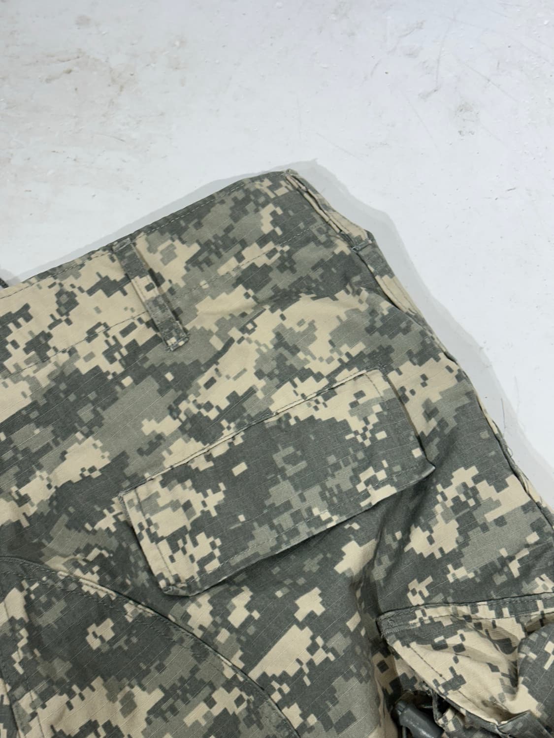 빈티지 카키 미군 밀리터리 와이드 카고 팬츠  상품이미지6