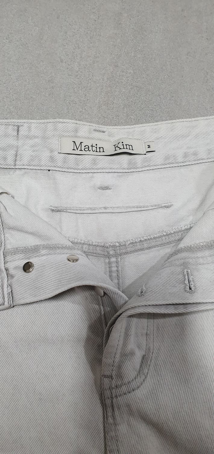 마뗑킴 워시드 하프 데님 팬츠 M 상품이미지3