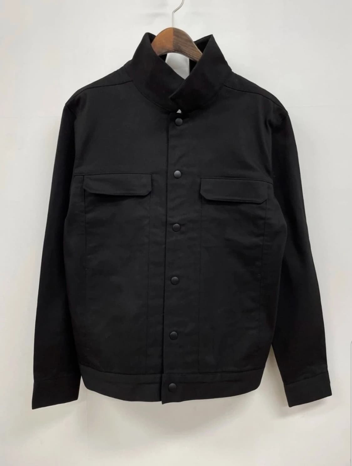 [정가 23.5만] 제로세컨드 블랙 백 지퍼 데님 자켓 (M사이즈) 상품이미지1