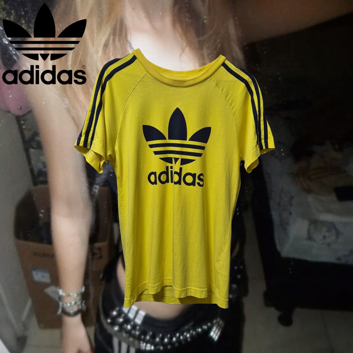 ADIDAS y2k yellow-black track top 상품이미지1