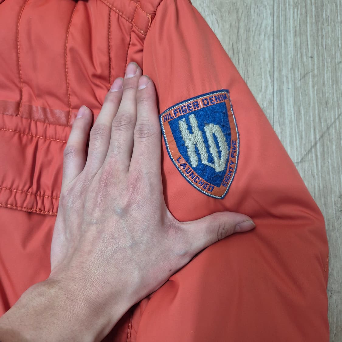 타미힐피거 데님 남성 후드 경량패딩 자켓 상품이미지5