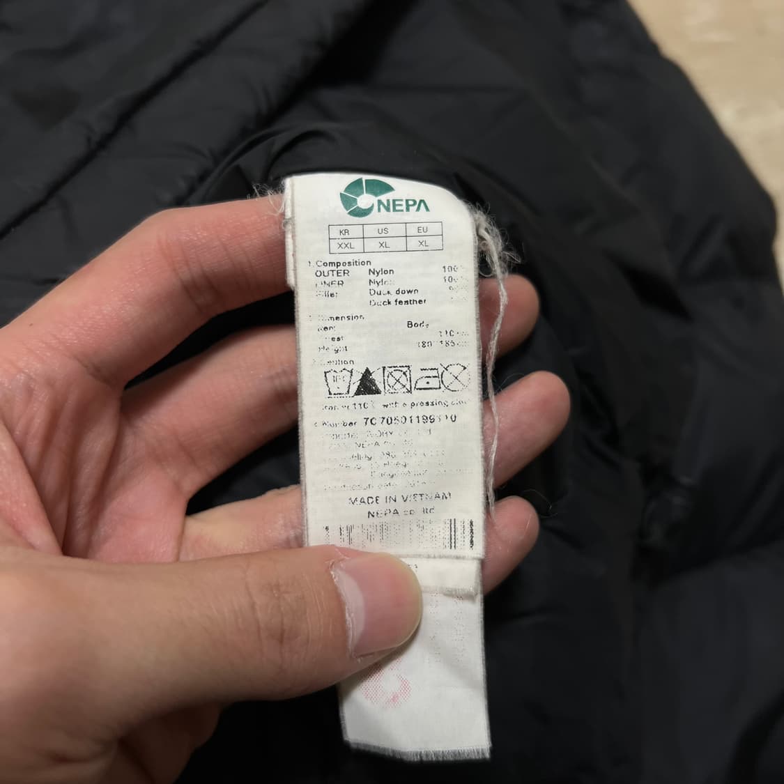 네파 아웃도어 여성 덕다운 경량패딩 점퍼 [블랙] 2XL/110 상품이미지7