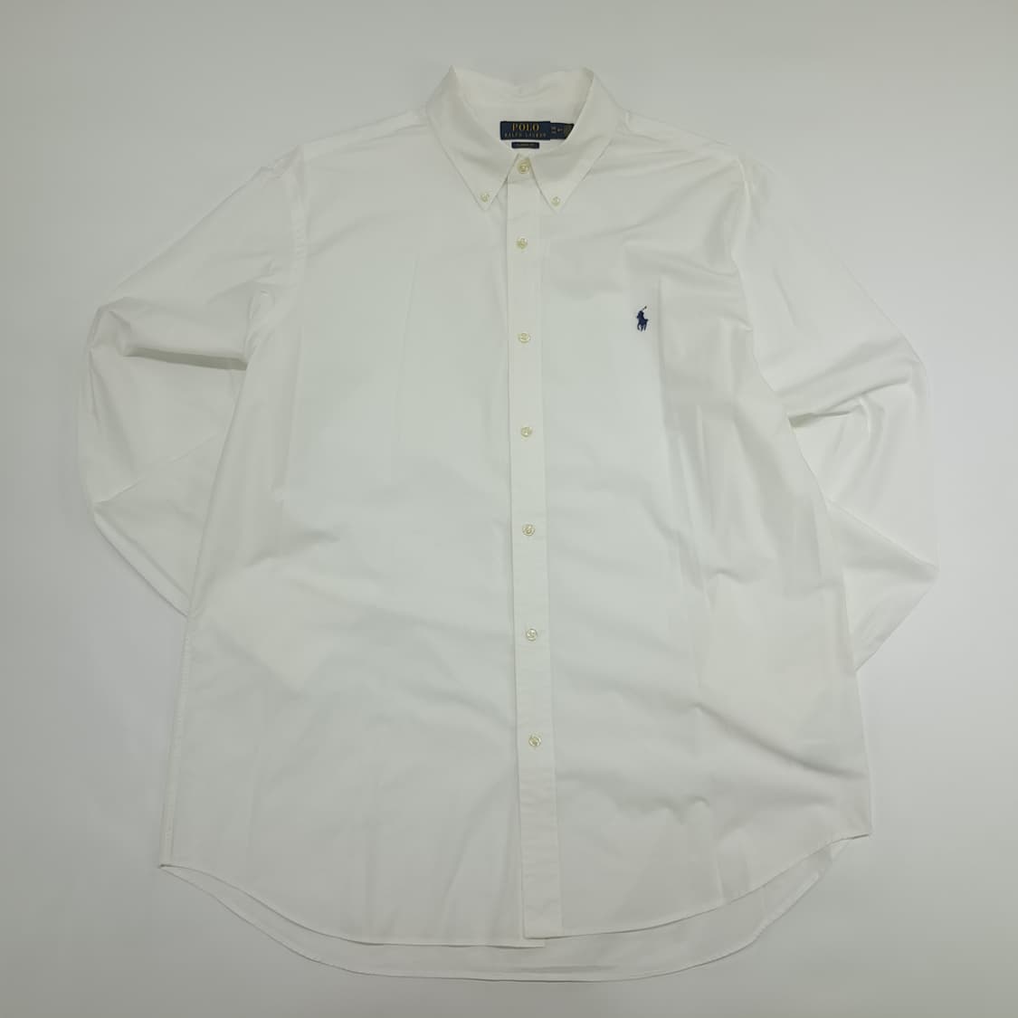 Co667 2XL 폴로 랄프로렌 화이트 QR 긴팔 셔츠 남방 상품이미지1