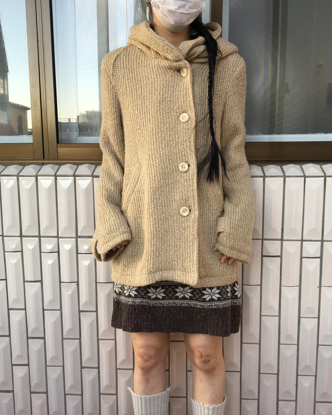 Hood knitted jacket 상품이미지8