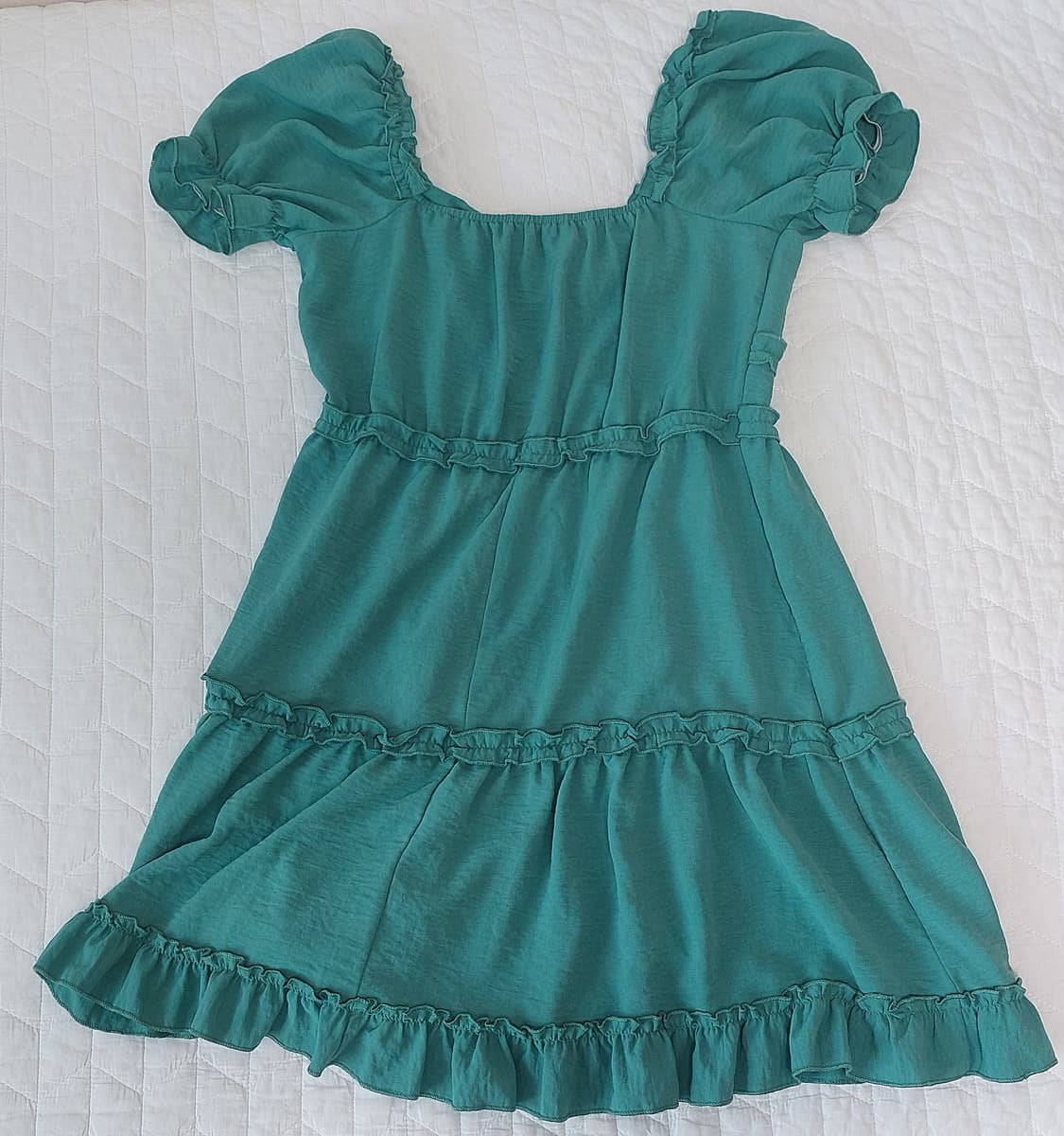 모리걸 페어리 아오이유우 y2k 청록 민트 레이스 원피스 상품이미지2