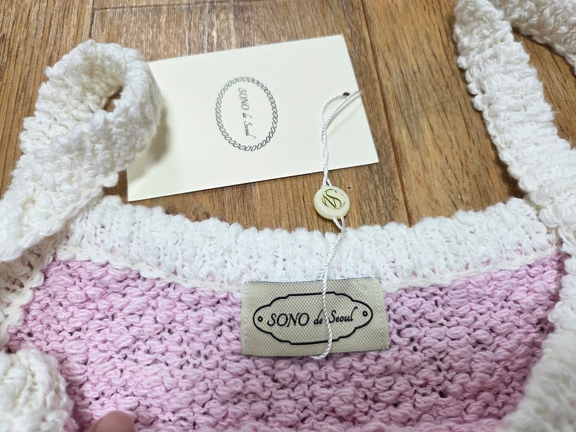 소노드서울(SONO de seoul) 슬리브리스 니트 55-66 새상품 상품이미지6