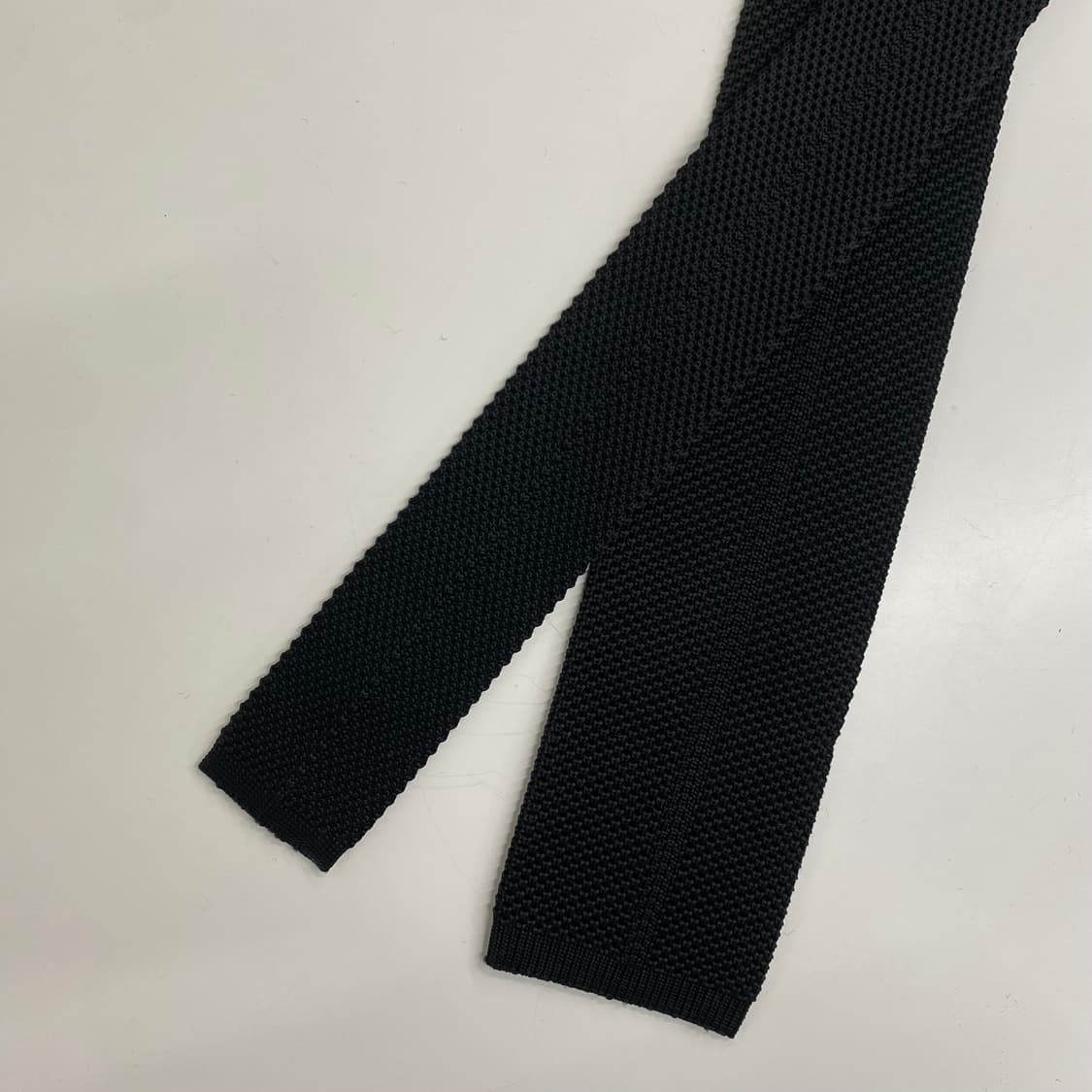 니트 블랙 넥타이 7.6cm 상품이미지4
