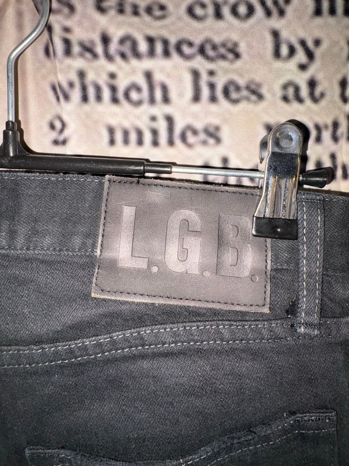 LGB Noir Quad Button Jeans 상품이미지6