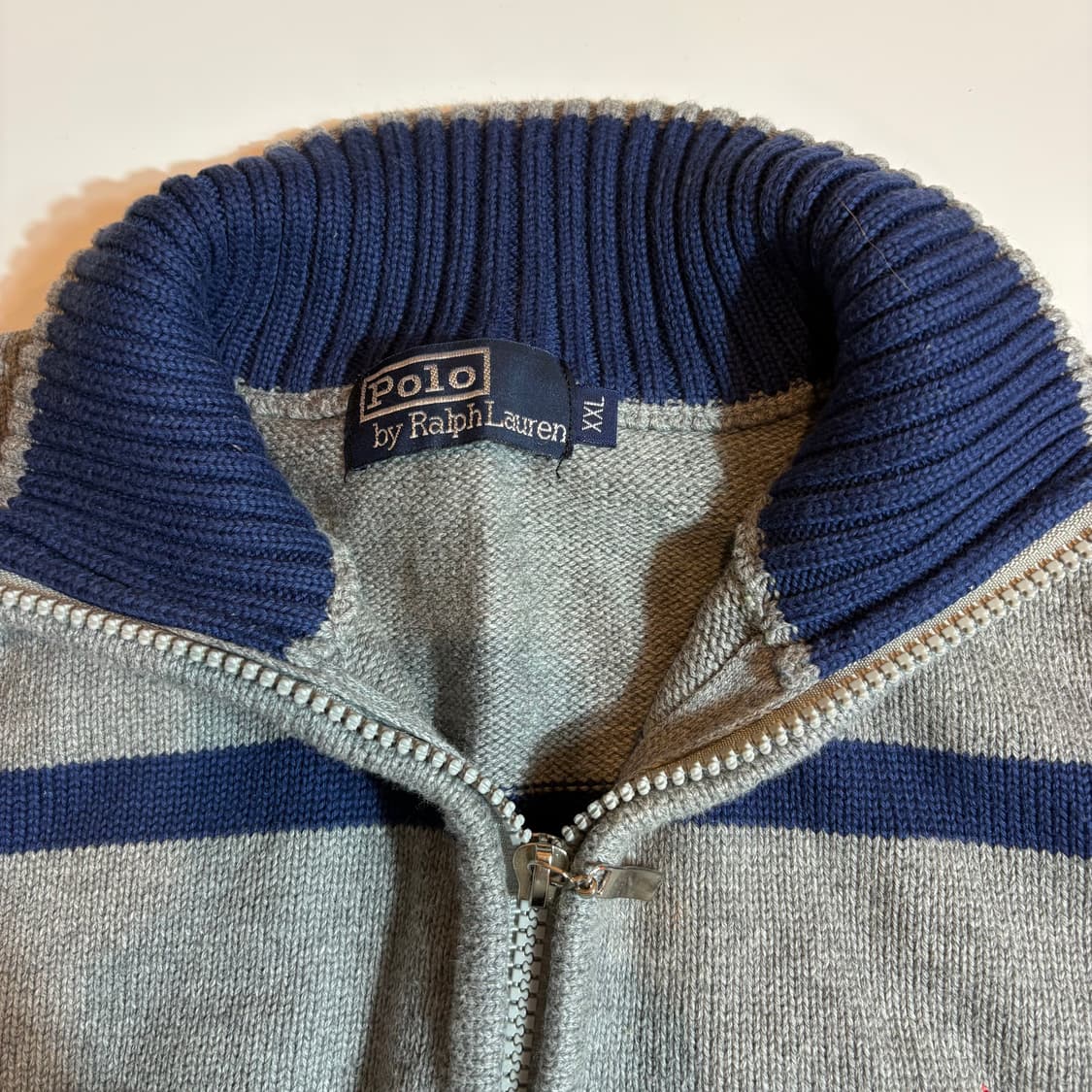폴로 랄프로렌 스트라이프 하프집업 니트 상품이미지3