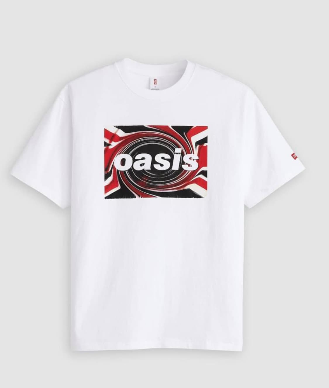공식 리바이스 X 오아시스 유니언잭 티셔츠 상품이미지1