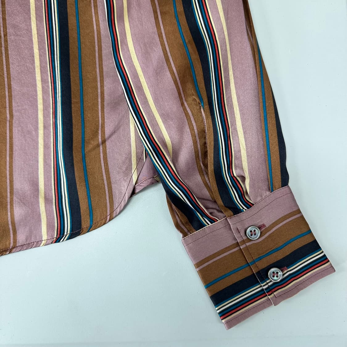 아페쎄 프랑스 정품 실크 스트라이프 셔츠 상품이미지7