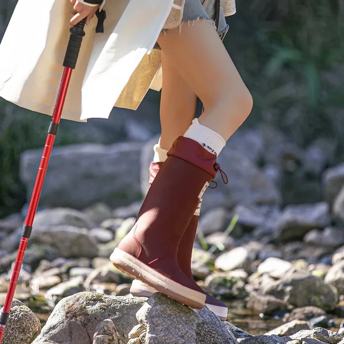 버건디 레인부츠 230 상품이미지3