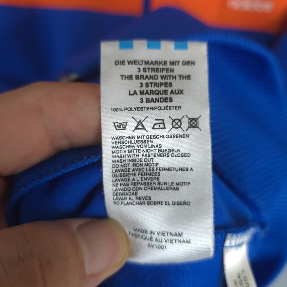 남성용 아디다스 adidas 삼선 배색 트랙탑 M 상품이미지8