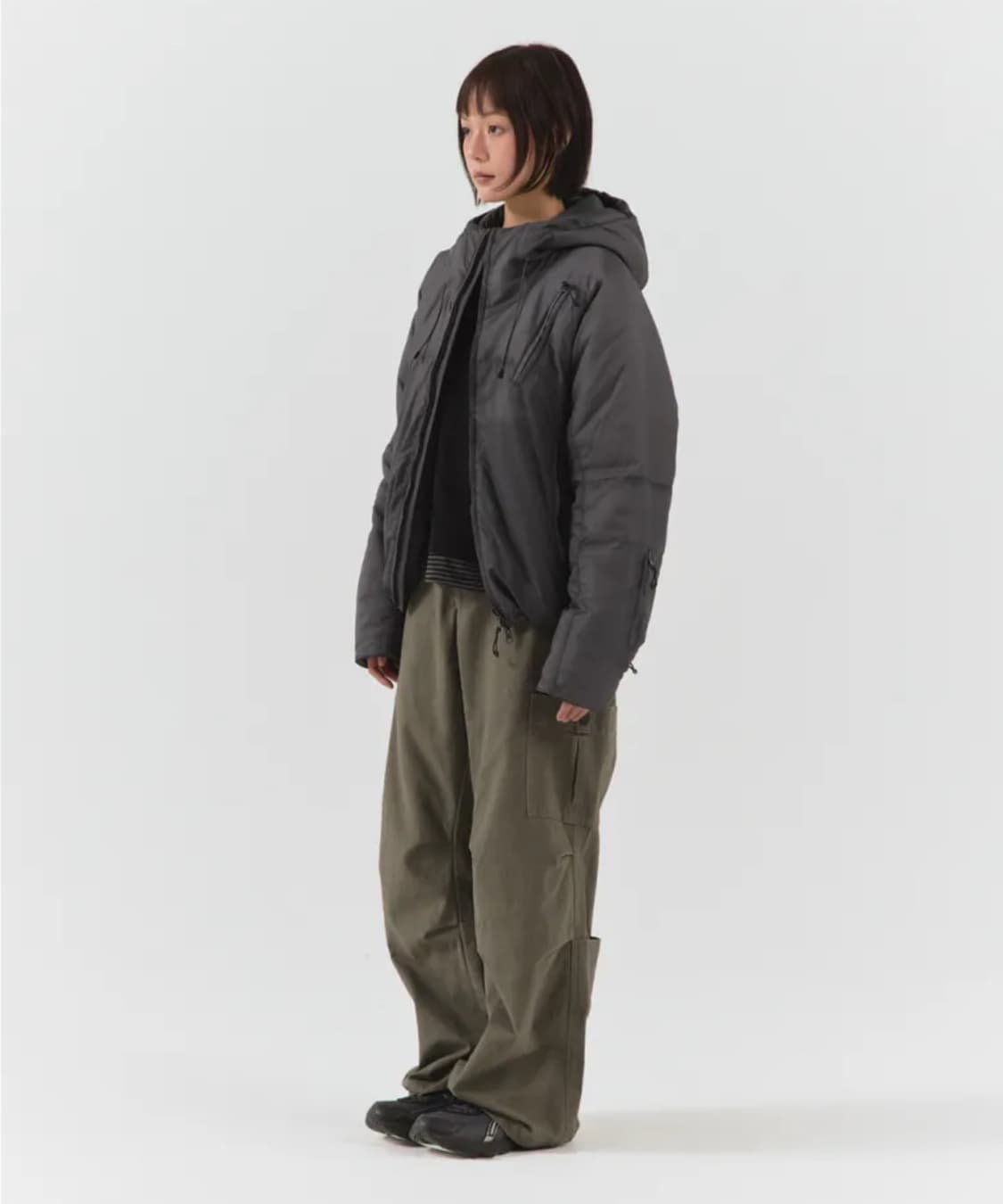 패러킷 리버시블 신슐레이트 패디드 점퍼 챠콜 패딩 S        빈티지 상품이미지2