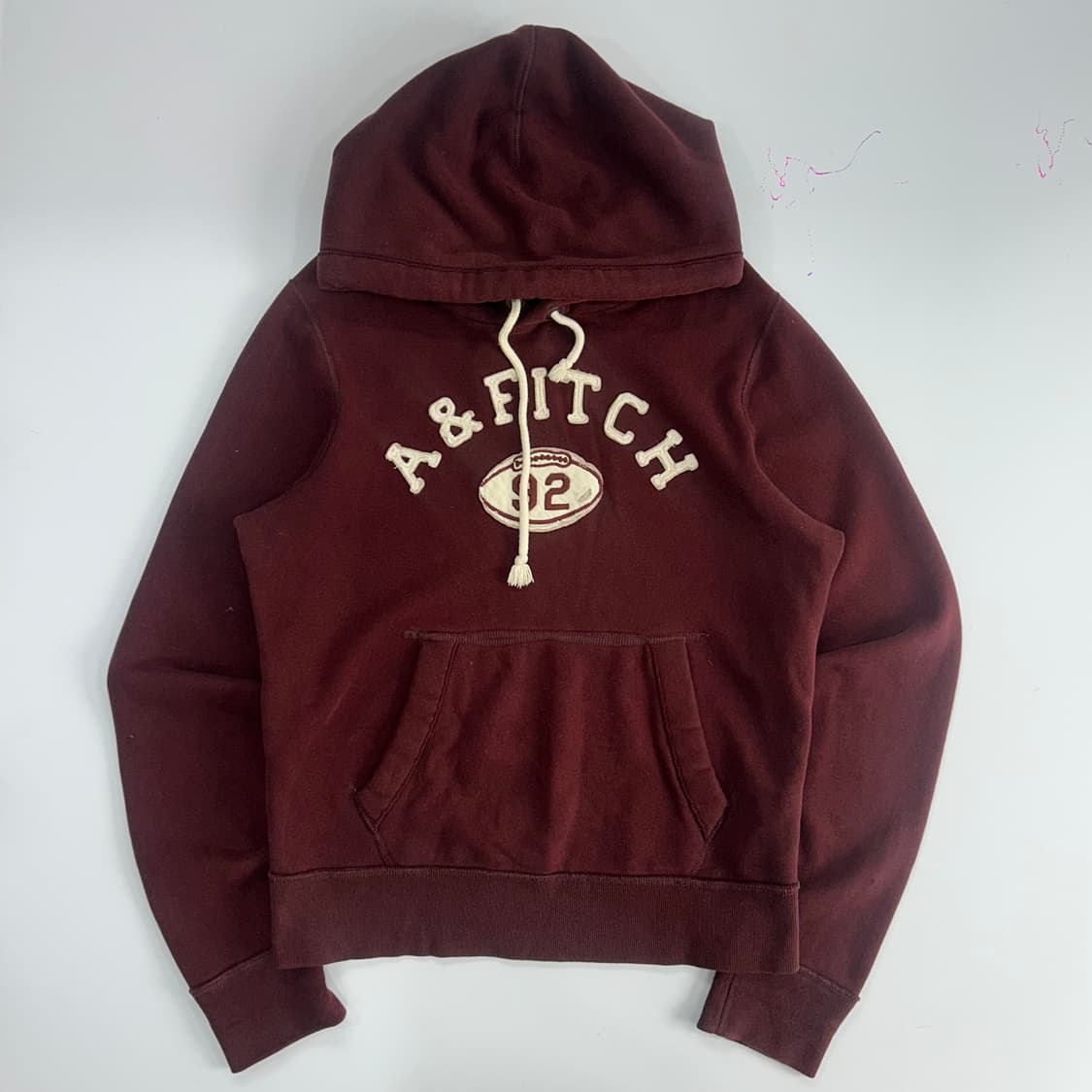 Abercrombie 아베크롬비 다크 버건디 후드티 상품이미지3
