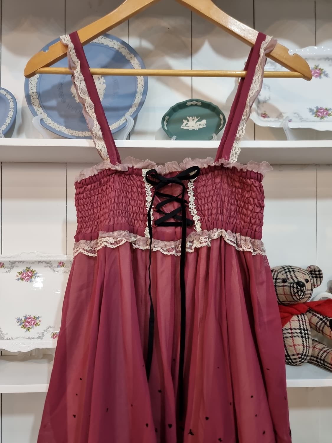 고딕 실루엣 언발 원피스 상품이미지2