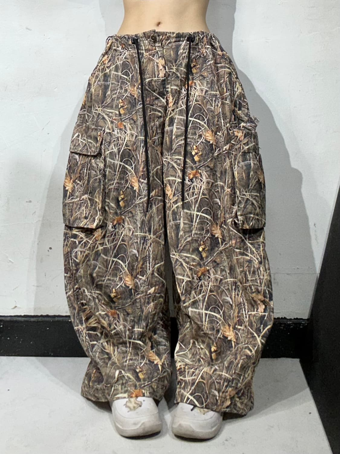 빈티지 베이지 리얼트리 카모 와이드 포켓 포인트 카고 팬츠 바지  상품이미지2